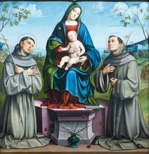 Madonna en Kind met Sint Franciscus van Assisi en Sint Antonius van Padua