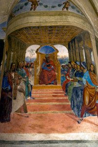 Leven van Sint Benedictus, Scène 2: Benedictus verlaat de school in Rome