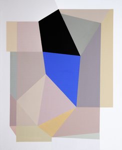 Blauw-zwarte geometrie door Ildefonso Martín