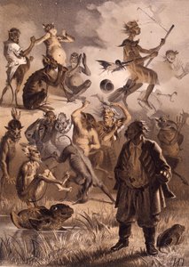 Illustratie voor het verhaal De Verloren Brief uit Avonden op een Boerderij bij Dikanka door Nikolai Gogol