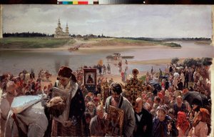 Paasprocessie door Illarion Mikhailovich Pryanishnikov