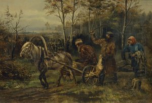 Houtdief door Illarion Mikhailovich Pryanishnikov