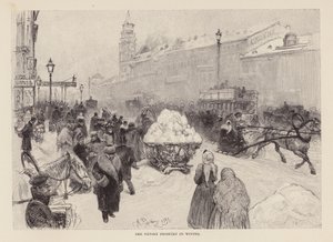De Nevsky Prospekt in de winter