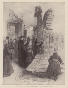 De hoek van de Centrale Hal in de Gostinny Dvor door Ilya Efimovich (after) Repin