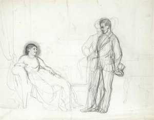 Adelina Patti als Violetta in de opera La traviata door Giuseppe Verdi door Ilya Efimovich Repin