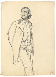 Figuur van een staande man, ca. 1872-1875