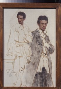 Portret van Nikolai Ventsel door Ilya Efimovich Repin