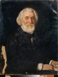 Portret van de schrijver Ivan Sergejevitsj Toergenjev