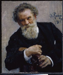 Portret van de schrijver Vladimir Korolenko (1853-1921)