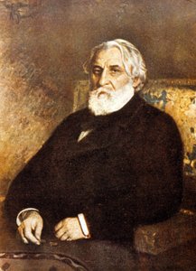 Portret van Ivan Sergejevitsj Toergenjev (1818-83) door Ilya Efimovich Repin