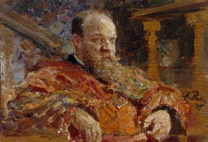 Portret van Pavel Viktorovich Delarov 1851-1913, 1910