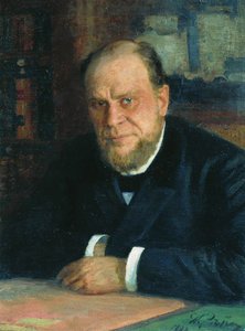 Portret van de advocaat en auteur Anatoli Fjodorovitsj Koni 1844-1927, 1898 door Ilya Efimovich Repin