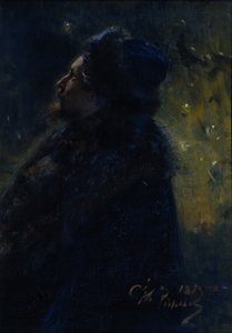 Sadko. Portret van de kunstenaar Viktor Vasnetsov 1848-1926, 1875 door Ilya Efimovich Repin