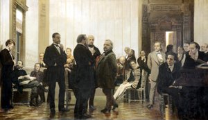 Slavische Componisten, 1871-1872 door Ilya Efimovich Repin