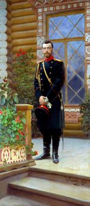 Tsaar Nicolaas II van Rusland door Ilya Efimovich Repin