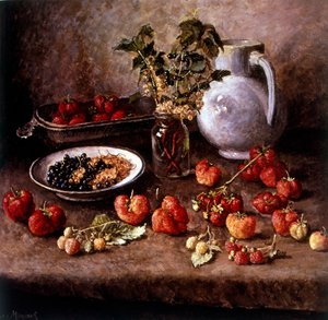 Stilleven met aardbeien 1943
