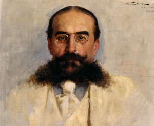 Portret van Vladimir I. Nemirovich-Danchenko 1858-1943, 1899