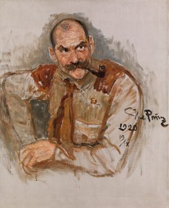 Portret van de kunstenaar Akseli Gallen-Kallela 1865-1931, 1920 door Ilya Efimovich Repin