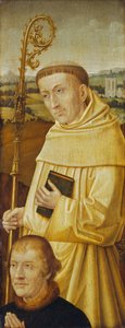 Sint Bernardus met schenker [voorzijde]