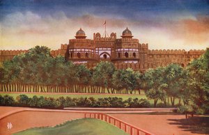 Delhi Gate, Agra Fort (kleurenfoto) door Indian photographer