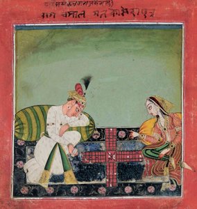 Een Folio uit de "Tandan" Ragamala: Ragaputra Chandrakaya van Malkosa door Indian School