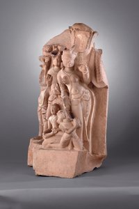Dienaren van Vishnu met Gada, 10e-11e eeuw