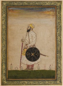 Bahram Khan, een hofbeambte van Shah Jahan, Mughal India, ca. 1720
