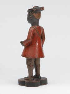 Gesneden houten figuur van een sepoy van het Madras-leger, circa 1785 door Indian School