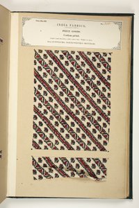 Katoenprint, Fatehgarh, Uttar Pradesh, India, Stuk goederen, nr. 310 uit 
