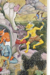 Demonen in een wild landschap, c.1600