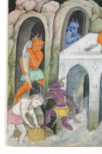 (detail) Demonen in een wild landschap, c.1600