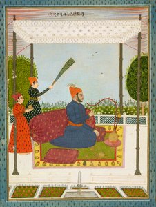 Diwan Nawal Singh, Eerste Minister van Datia, ca. 1750 door Indian School