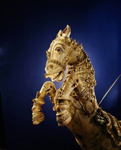 Paard, van rituele tempelwagen