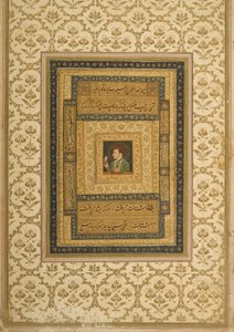 Jahangir met een afbeelding van de Madonna