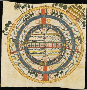 Jain kosmisch diagram, Jambudvpida, Bikaner door Indian School