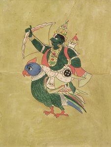 Kama, God van de Liefde, 18e-19e eeuw door Indian School