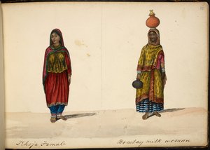 Khoja vrouw; Bombay melkverkoper