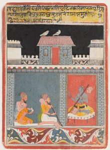 Krishna en twee Yogi