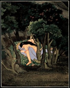 Krishna omarmd door Radha door Indian School