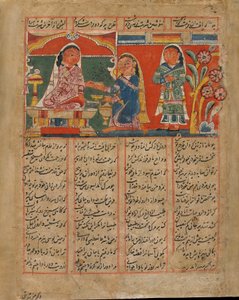 Mah Saman vergiftigt Shakar, India, Sultanaat periode, ca. 1450