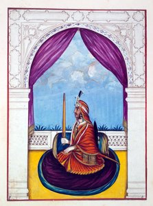 Maharajah Nao Nihal Singh, uit Het Koninkrijk van Punjab, zijn Heersers en Hoofden, deel I, een deel van 27 aquarelstudies door een onbekende Indiase kunstenaar, ca. 1840 door Indian School