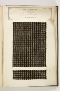 Materiaal voor pantalons, Loodiana, Punjab, Stukgoederen, uit De Collectie van de Textielfabrikanten van India, door John Forbes Watson, uitgegeven in 1866