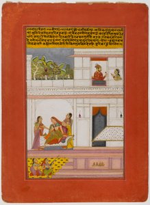 Patamanjari Ragini, Pagina uit een verspreide Ragamala-serie, begin 18e eeuw