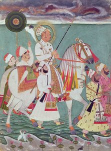 Portret van Maharajah Ajit Singh van Jodhpur (1678-1724)
