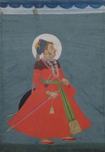 Portret van Maharajah Ajit Singh van Jodhpur (1678-1724) Jodhpur door Indian School