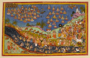 Rama betreedt de hemel, uit 