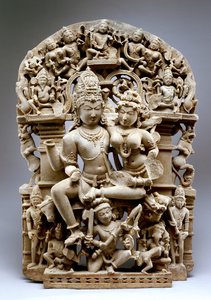 Ravana en Siva, Hinglajgarh cultuur, 1100 AD door Indian School