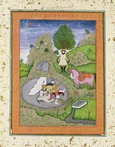 Rustam doodt de Witte Demon, illustratie uit de 