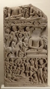 Scènes uit het leven van Boeddha, Sarnath, Uttar Pradesh