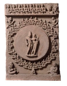 Shiva Parvati, uit Makarandanagar (reliëf, 9e-10e eeuw) door Indian School